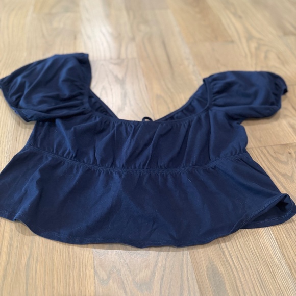 Aritzia - Sunday Best Navy Crop size S - Picture 5 of 7